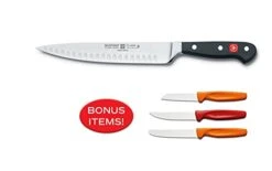 Wüsthof Classic Hollow Edge Carving Knife, 8-Inch, With Bonus Paring Knives, Black, (8854) 11 Wüsthof Classic Hollow Edge Carving Knife, 8-Inch, With Bonus Paring Knives, Black, (8854) -Peugeot Shop 31OzHCfzvJS