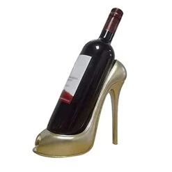 ANACRO High Heeled Shoes Wine Bottle Holder,Creative Resin Wine Rack,High Heeled Shoes Art Decoration For Home