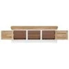 CHARMMA TV Cabinet 46.5"x11.8"x15.7" Solid Mango Wood-18.96KG