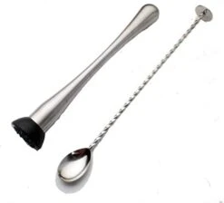 2 Pcs Mixing Bar Spoon 12 Inches 18/10 Stainless Steel Spiral Pattern Morphine Bartender Whiskey Cocktail Shaker Spoon -Peugeot Shop 31PfmVxIJlL. AC