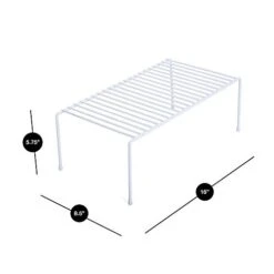 Smart Design Cabinet Storage Shelf Rack - Set Of 6 - Large - 8.5 X 16 Inch - Steel Metal Wire - Rust Resistant Coating - Dish, Counter And Pantry Organization - Kitchen - White -Peugeot Shop 31Ph5UkbLkL