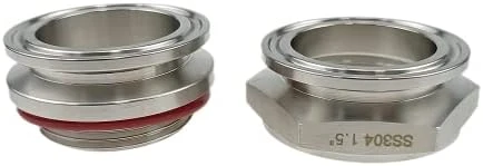 Semfeil Brew Bulkhead Compression Fitting 1.5” Tri Clamp Weldless Bulkehad 304 Stainless Steel Homebrew Kettle Bulkhead 4 Semfeil Brew Bulkhead Compression Fitting 1.5” Tri Clamp Weldless Bulkehad 304 Stainless Steel Homebrew Kettle Bulkhead - Image 4