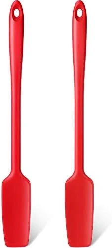 Long Handle Silicone Jar Spatula Kitchen Scraper Spatula Non-Stick Rubber Scraper Silicone Scraper For Jars, Smoothies, Blenders Cooking Baking Stirring Mixing (Black,2 Pieces) 6 Long Handle Silicone Jar Spatula Kitchen Scraper Spatula Non-Stick Rubber Scraper Silicone Scraper For Jars, Smoothies, Blenders Cooking Baking Stirring Mixing (Black,2 Pieces) - Image 6