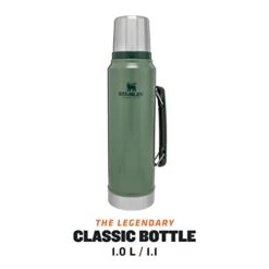 Stanley Classic Vacuum Bottle 1L Hammertone Green -Peugeot Shop 31Q5vqZ8j6L