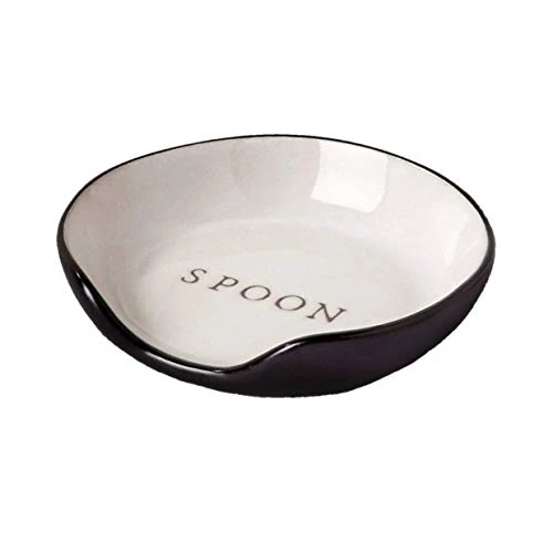 Stoneware Spoon Rest Cream/Black Joanna Gaines Collection (Standard Version) (Pack 1) 3 Stoneware Spoon Rest Cream/Black Joanna Gaines Collection (Standard Version) (Pack 1) - Image 3