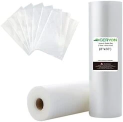 Vacuum Sealer Rolls,2 Packs 8" X 50' Food Vacuum Sealer Bags Rolls For Food Preservation Work With All Geryon Food Sealer Machine -Peugeot Shop 31QakxJTcPL. AC