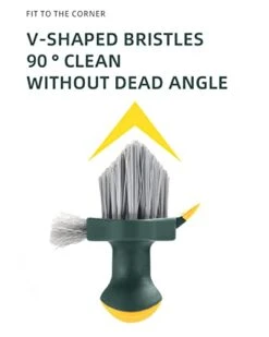 2-Piece Scrub Brushes With Squeegee, Bathroom Cleaning Brushes, V-Shape Stiff Bristles Hand Scrubbing Brush For Cleaning, Small Scrub Cleaning Brush For Shower Bathtub, Tile, Sink, Carpet, Bathroom 9 2-Piece Scrub Brushes With Squeegee, Bathroom Cleaning Brushes, V-Shape Stiff Bristles Hand Scrubbing Brush For Cleaning, Small Scrub Cleaning Brush For Shower Bathtub, Tile, Sink, Carpet, Bathroom -Peugeot Shop 31QbBlcGZnL