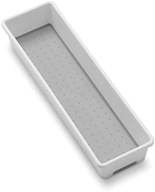 Madesmart Plastic Multipurpose Storage Organizer Bin For Drawers, Low-Profile Storage Bin Drawer Organizer, White 9 Madesmart Plastic Multipurpose Storage Organizer Bin For Drawers, Low-Profile Storage Bin Drawer Organizer, White - Image 9