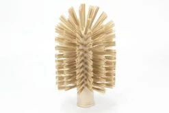 PARTA 45003EC25 Plastic Multi-Purpose Valve Brush, Pipe Brush, Round Brush With Polyester Bristles, Color Coded For Commercial Cleaning, Kitchen, Restaurant, Bathroom, 5.9 X 3 X 5.9 Inches, Tan