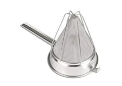 Winco CCB-8R Stainless Steel Reinforced Bouillon Strainer, 8 Inch - 1 Each.