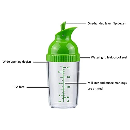 Salad Dressing Shaker Easy Grip Salad Dressing Shaker Tools Sauces Container Scale Leakproof Dispenser 6 Salad Dressing Shaker Easy Grip Salad Dressing Shaker Tools Sauces Container Scale Leakproof Dispenser - Image 6