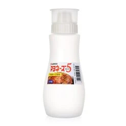 Japanese Squeeze Bottle Creative 5 Hole Design Salad Vinegar Ketchup Honey Oil Pot With Dust Lid 380ml (White)