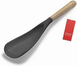 Cooking Spoon For Nonstick Cookwares, VOVOLY Silicone Spoon For Mixing, Scoop, And Scrape, Black -Peugeot Shop 31R65n3sOjL. AC