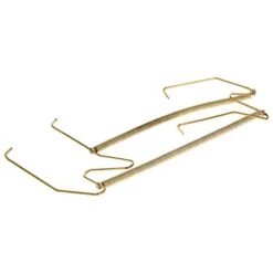 Fielect 2Pcs Plate Hanger 15.98" W Type Stainless Steel Plate Hangerswith Tip Protectors For Walls Compatible Decorative Plates Hooks Dish Diaplay Holder