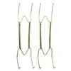 Wall Plate Hangers - Invisible Decorative Dish Holder Stainless Steel Wire Plate Hangers Holders 8 10 12 14 16Inch Wall Hooks Wall Display Hooks For Home Decor(2pcs,size:8in)