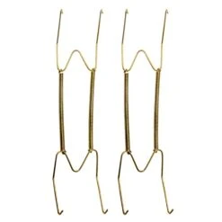 Wall Plate Hangers - Invisible Decorative Dish Holder Stainless Steel Wire Plate Hangers Holders 8 10 12 14 16Inch Wall Hooks Wall Display Hooks For Home Decor(2pcs,size:8in)