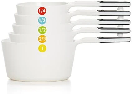 OXO Good Grips 6-Piece Plastic Measuring Cups- White, 5 Count(Pack Of 1) 6 OXO Good Grips 6-Piece Plastic Measuring Cups- White, 5 Count(Pack Of 1) - Image 6