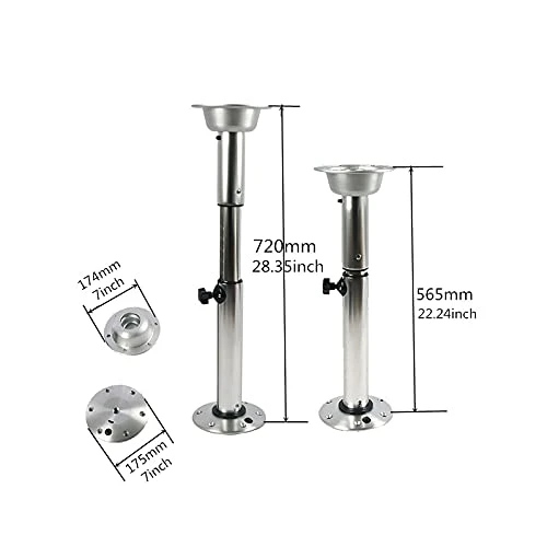 Adjustable Table Pedestal Stand, Table Pedestal Stand Base With Adjustable Height 22-28Inch, Restaurant Table Base, Stand Base For RV Marine Boat Caravan Motorhome 6 Adjustable Table Pedestal Stand, Table Pedestal Stand Base With Adjustable Height 22-28Inch, Restaurant Table Base, Stand Base For RV Marine Boat Caravan Motorhome - Image 6