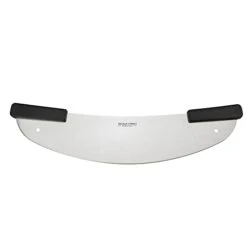 20" High Carbon Stainless Steel Pizza Cutter Rocker With Non-slip Handle, Premium Knife Tools For Pizza And Bread, Professional Pizza Oven Accessories, Rocker Pizza Knife For Commercial, Home