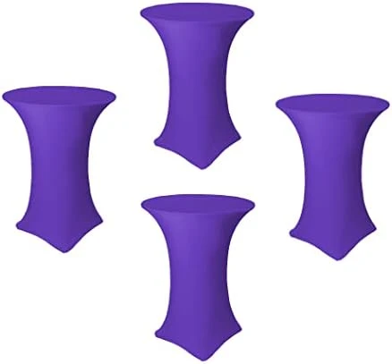 30 X 42 Inch Highboy Cocktail Stretch Spandex Table Cover (Ivory, 1) 6 30 X 42 Inch Highboy Cocktail Stretch Spandex Table Cover (Ivory, 1) - Image 6