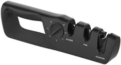 Knife Sharpener With Adjustable Angle, Coarse And Fine Sharpeners, And Scissor Sharpening - Non-Slip Base, Ergonomic Handle, And Durable Materials -Peugeot Shop 31T9LpZTOjL. AC