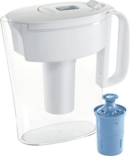 Brita Small 6 Cup Water Filter Pitcher With 1 Longlast+ Filter, White 1 Brita Small 6 Cup Water Filter Pitcher With 1 Longlast+ Filter, White