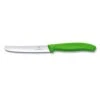 Victorinox Swiss Classic 4.3-inch Wavy Edge Tomato And Table Knife, Green