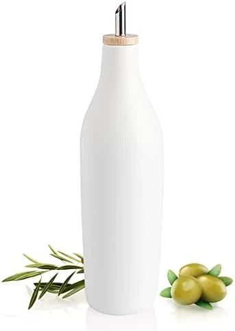 Ceramic Olive Oil Dispenser Bottle, Opaque Oil Cruet Protects Oil To Reduce Oxidation, Suitable For Storage Of Oil, Vinegar, Coffee Syrups & Other Liquids 17 Fl Oz, Pack Of 1(Black) 11 Ceramic Olive Oil Dispenser Bottle, Opaque Oil Cruet Protects Oil To Reduce Oxidation, Suitable For Storage Of Oil, Vinegar, Coffee Syrups & Other Liquids 17 Fl Oz, Pack Of 1(Black) - Image 11