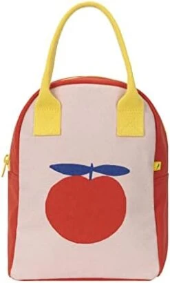 Zipper Lunch Bag | Organic Cotton Lunch Bag For Men, Women & Kids (Peach) -Peugeot Shop 31U701fd7OL. AC