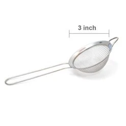 3" Fine Mesh Sieve Strainer Stainless Steel Cocktail Strainer Tea Strainer Food Strainers