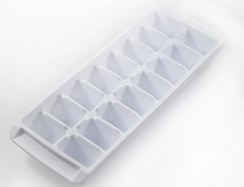 Easy Release White Ice Cube Tray, 16 Cube Trays (Pack Of 4) (4 Pack - 64 Cubes) 1 Easy Release White Ice Cube Tray, 16 Cube Trays (Pack Of 4) (4 Pack - 64 Cubes)