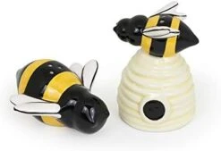 Ceramic Salt & Pepper Shakers, Set Of 2, Bee Gnome 28 Ceramic Salt & Pepper Shakers, Set Of 2, Bee Gnome -Peugeot Shop 31UXr5iAOEL. AC