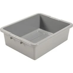 Blue Plastic Bus Tub (Pack Of 6) Commercial Tote Box Cross Stack Nest Utility Tote Tub/Bud Box W/O Lid, 25” L X 16” W X 9” H - For Food Service, Airport, Cafeteria, Seafood, Vegetables, Transporting -Peugeot Shop 31UpCOQvBVL