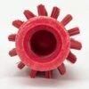 PARTA 45002EC05 Plastic Multi-Purpose Valve Brush, Pipe Brush, Round Brush With Polyester Bristles, Color Coded For Commercial Cleaning, Kitchen, Restaurant, Bathroom, 5.7 X 2 X 5.7 Inches, Red