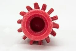 PARTA 45002EC05 Plastic Multi-Purpose Valve Brush, Pipe Brush, Round Brush With Polyester Bristles, Color Coded For Commercial Cleaning, Kitchen, Restaurant, Bathroom, 5.7 X 2 X 5.7 Inches, Red