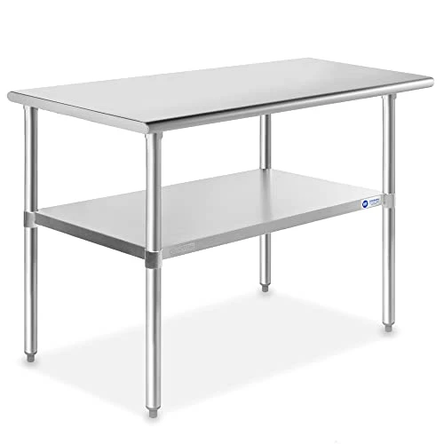 Stainless Steel Work Table 48 X 24 Inches, NSF Commercial Kitchen Prep Table With Under Shelf For Restaurant And Home 13 Stainless Steel Work Table 48 X 24 Inches, NSF Commercial Kitchen Prep Table With Under Shelf For Restaurant And Home - Image 13