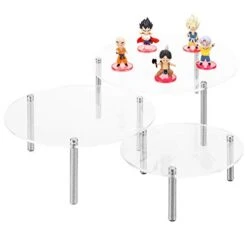 MyGift 6-Piece Set Countertop Round Clear Acrylic Server Dessert & Bakery Display Riser Stands -Peugeot Shop 31VM1NVrLfL