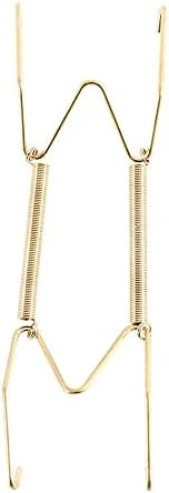 Dish Display Plate Hangers,W Type Dish Spring Holder,Golden Invisible Plate Spring Hook Holder Hanging Wire For The Wall Home Decoration(6 Inch) 7 Dish Display Plate Hangers,W Type Dish Spring Holder,Golden Invisible Plate Spring Hook Holder Hanging Wire For The Wall Home Decoration(6 Inch) - Image 7