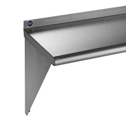 Rockpoint Stainless Steel Shelf 18 X 24 Inches, 320 Lb, NSF Commercial Wall Mount Floating Shelving For Restaurant, Kitchen, Home And Hotel, Silver (HX2022-18) -Peugeot Shop 31VSRa203pL