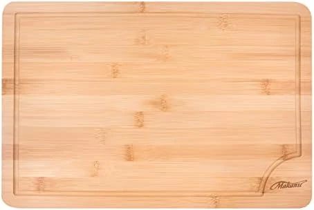 Bamboo Cutting Board Large 15 Inch, With Juice Groove, Handles On Both Sides For Easy Pick Up, Smooth Surface, For Kitchen And Party, Cut Raw Food Such As Meat, Beef And Chicken 5 Bamboo Cutting Board Large 15 Inch, With Juice Groove, Handles On Both Sides For Easy Pick Up, Smooth Surface, For Kitchen And Party, Cut Raw Food Such As Meat, Beef And Chicken - Image 5