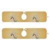 Kcldeci 2 Pack Faucet Mat Splash Guard For Kitchen Sink,Giraffe 23x5 Inch Faucet Handle Drip Catcher Tray Absorbent Mat Fast Dry Mat For Kitchen, Bathroom