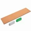 Leather Strop For Sharpening Kitchen Knife Chef's Knife Leather Honing Strop 3 X 12 IN- Knives Sharpening Kit With Stropping Set Buffing Polishing Compound - Double Sided Genuine Leather