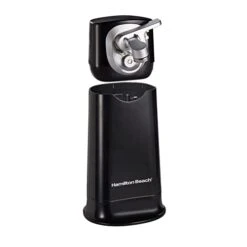 Hamilton Beach 2-in-1 Electric Automatic Can Opener For Kitchen With Hands-Free Removable Walking Head, Cordless & Rechargeable, Easy-Clean Detachable Blade And Cutting Lever, Black (76611F)