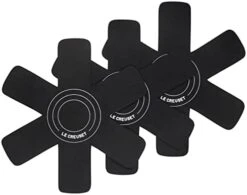 Le Creuset Set Of 3 Felt Cookware Protectors - Flame -Peugeot Shop 31WH8F7SfXL. AC