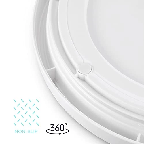 Retireno Lazy Susan Turntable 2 Pack , Non-Skid Lazy Susan Organizer 10 Inch For Cabinet, Pantry, Kitchen, Countertop, Vanity Display Stand White/Gray 5 Retireno Lazy Susan Turntable 2 Pack , Non-Skid Lazy Susan Organizer 10 Inch For Cabinet, Pantry, Kitchen, Countertop, Vanity Display Stand White/Gray - Image 5