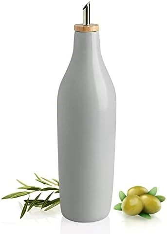 Ceramic Olive Oil Dispenser Bottle, Opaque Oil Cruet Protects Oil To Reduce Oxidation, Suitable For Storage Of Oil, Vinegar, Coffee Syrups & Other Liquids 17 Fl Oz, Pack Of 1(Black) 7 Ceramic Olive Oil Dispenser Bottle, Opaque Oil Cruet Protects Oil To Reduce Oxidation, Suitable For Storage Of Oil, Vinegar, Coffee Syrups & Other Liquids 17 Fl Oz, Pack Of 1(Black) - Image 7