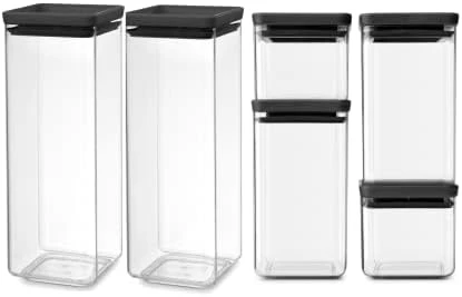 Brabantia Tasty+ Stackable Food Canister (Dark Gray / 0.66 Gal) BPA-Free Space-Saving Durable Jar With Silicone Seal Lid For Freshness 11 Brabantia Tasty+ Stackable Food Canister (Dark Gray / 0.66 Gal) BPA-Free Space-Saving Durable Jar With Silicone Seal Lid For Freshness - Image 11