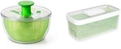 OXO Good Grips Large Salad Spinner - 6.22 Qt. & Good Grips Little Salad Dressing Shaker - Black -Peugeot Shop 31WwBNZxevL. AC