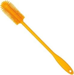 Silicone Bottle Brush, Water Bottle Cleaner Brush With Long Handle, Perfect For Cleaning Narrow Neck Containers, Vacuum Sports Bottle, Tumblers, Flask, Glassware (1 Pack, Orange) 13 Silicone Bottle Brush, Water Bottle Cleaner Brush With Long Handle, Perfect For Cleaning Narrow Neck Containers, Vacuum Sports Bottle, Tumblers, Flask, Glassware (1 Pack, Orange) -Peugeot Shop 31X3TDGITL. AC