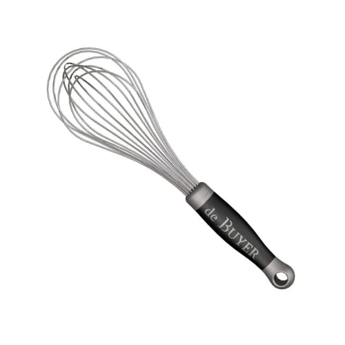 De Buyer GOMA Universal Whisk - 11.75” - Ideal For Commercial & Home Kitchens - Designed For Heavy, Frequent Use - Ergonomic & No-Slip Grip - Dishwasher Safe 1 De Buyer GOMA Universal Whisk - 11.75” - Ideal For Commercial & Home Kitchens - Designed For Heavy, Frequent Use - Ergonomic & No-Slip Grip - Dishwasher Safe